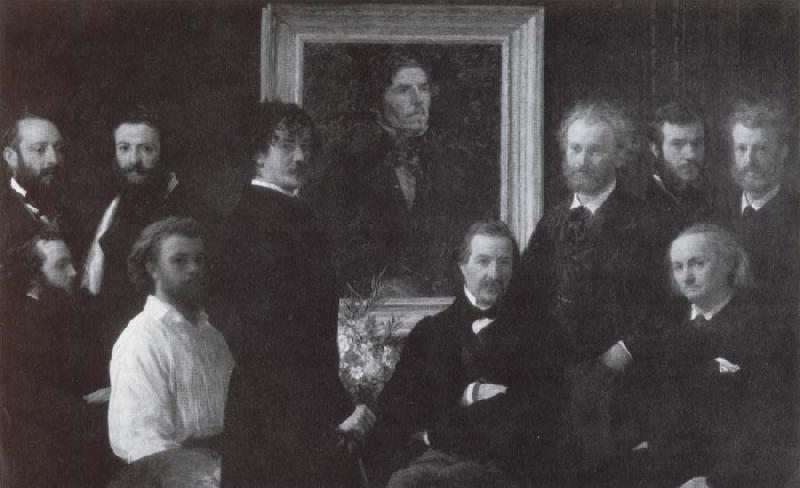 Henri Fantin-Latour Hommage a Delacroix oil painting image